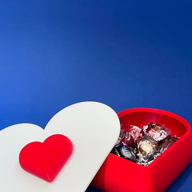 Porta cioccolatini a cuore